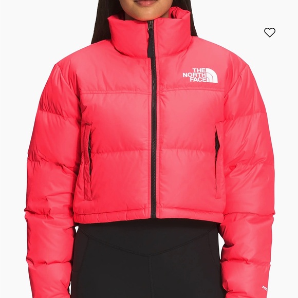 The North Face Jackets & Blazers - The North Face Women's Brilliant Coral Cropped Puffer Jacket
